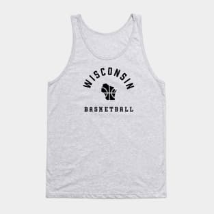 Wisconsin Basketball in Black Tank Top